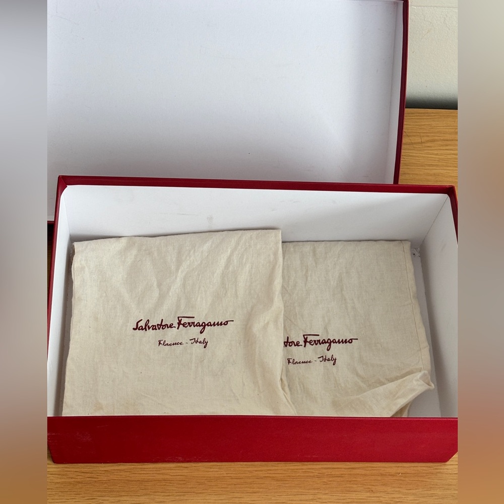 Salvatore Ferragamo Shoe Box & Dust Bags
